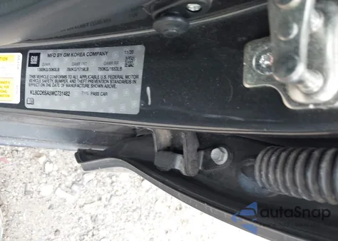 2021 Chevrolet Spark Fwd 1Lt Automatic from USA, damaged, VIN KL8CD6SA5MC731482